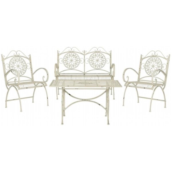 Safavieh Sophie 4 Piece Set Chair- Antique White PAT5001A
